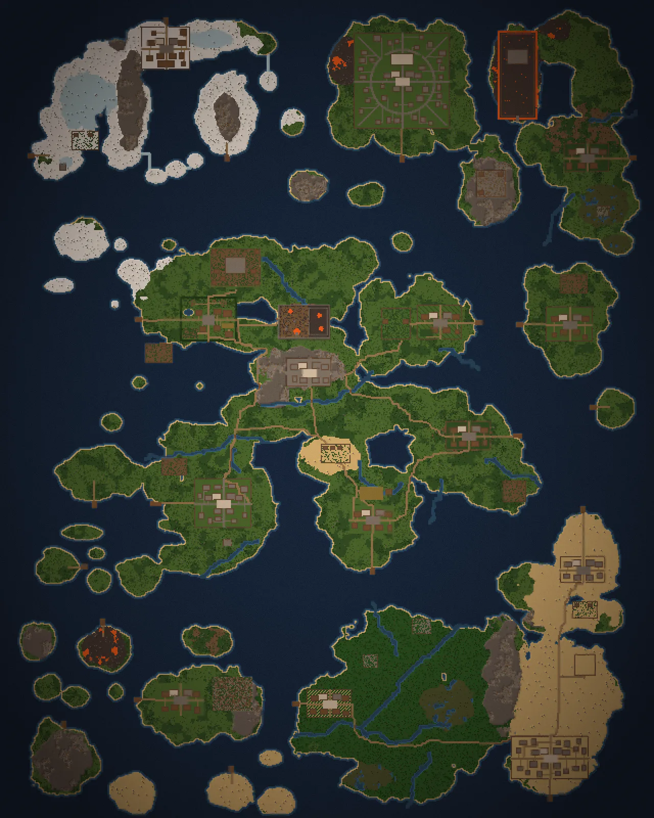 Map of the Thornvale archipelago