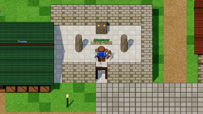 A walled town
